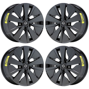 17" Nissan Altima PVD Black Chrome Wheels Rims Factory Original OEM Set 62784