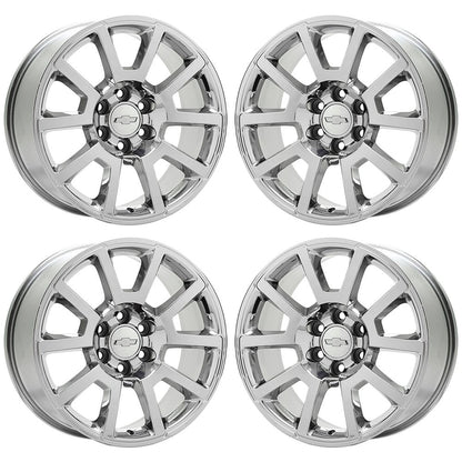 20" Chevrolet Silverado 1500 Tahoe Bright Chrome wheels rims Factory OEM 5699