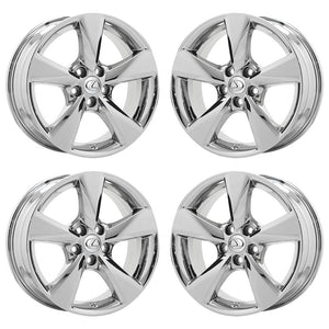 18" Lexus RX350 RX450 Bright Chrome wheels rims Factory OEM set 74253