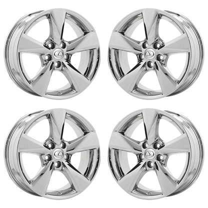 18" Lexus RX350 RX450 Bright Chrome wheels rims Factory OEM set 74253