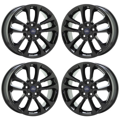17" Ford Escape Gloss Black wheels rims Factory OEM set 10256 EXCHANGE