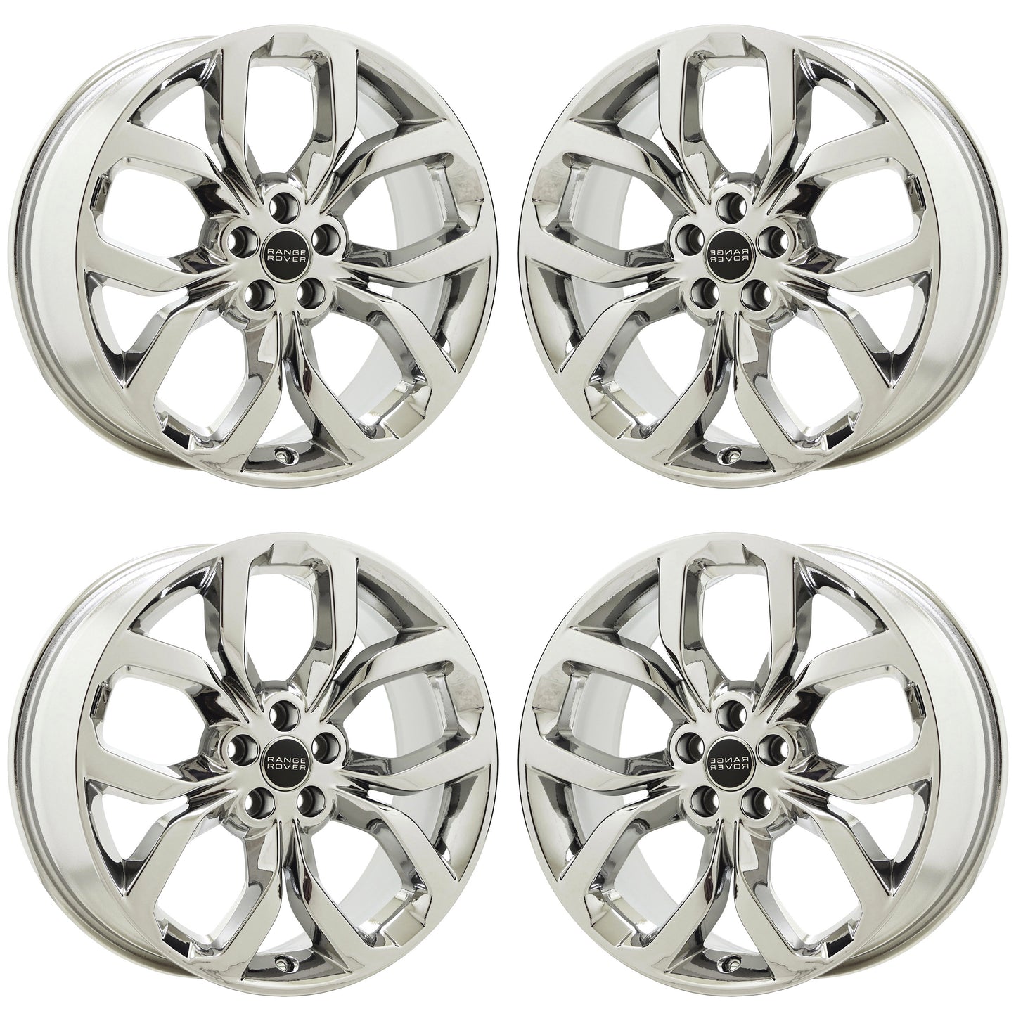 19" Range Rover Sport Bright Chrome wheels rims Factory OEM set 4 72262