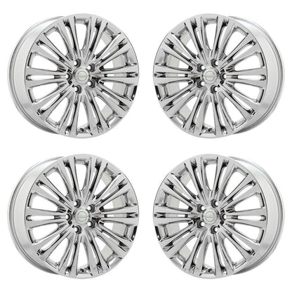 19" Chrysler 300 AWD Bright Chrome wheels rims Factory OEM set - 2419 EXCHANGE