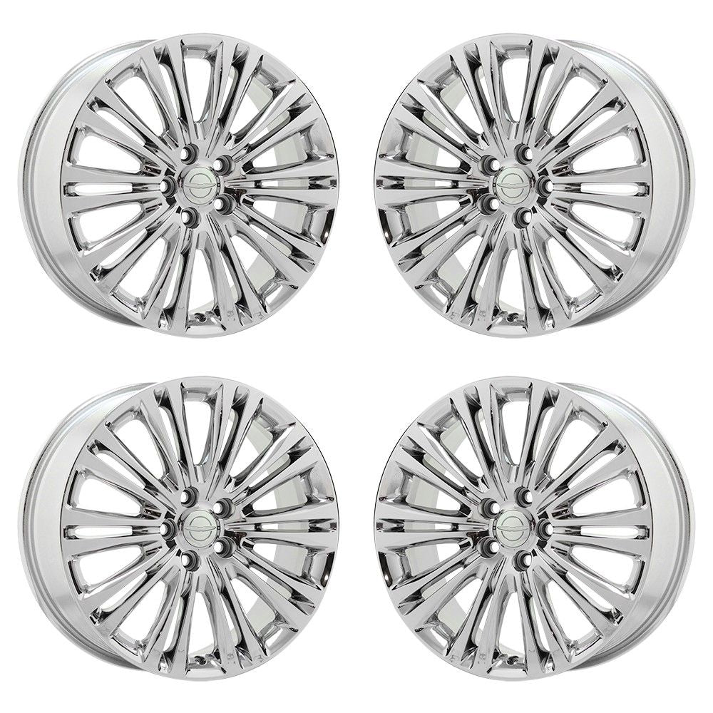 19" Chrysler 300 AWD Bright Chrome wheels rims Factory OEM set 2011-2021 - 2419