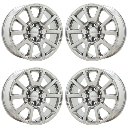 20" GMC Sierra Yukon Denali 1500 Bright Chrome wheels rims set 4 5644 EXCHANGE