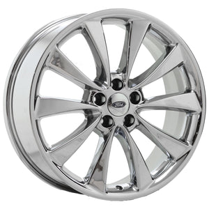 20" Lincoln MKS MKT PVD Chrome wheels rims Factory OEM set 4 3824