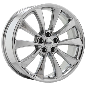 20" Lincoln MKS MKT PVD Chrome wheels rims Factory OEM set 4 3824