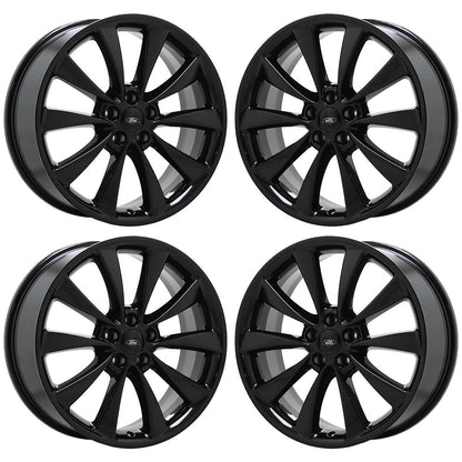 20" Lincoln MKS MKT Gloss Black wheels rims Factory OEM set 3824 EXCHANGE