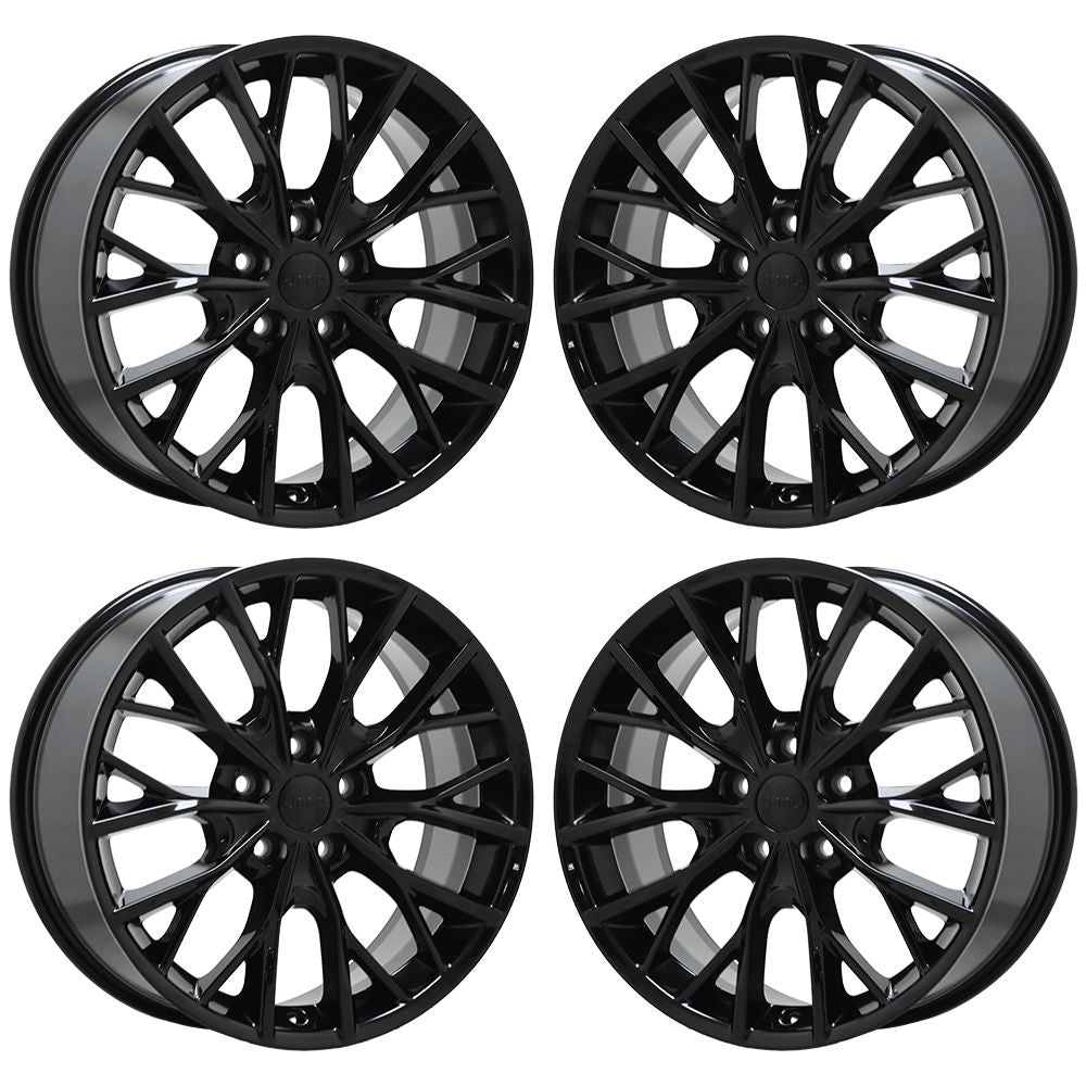 20" Jeep Grand Cherokee Gloss Black wheels rims Factory OEM set 9288 EXCHANGE