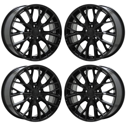 20" Jeep Grand Cherokee Gloss Black wheels rims Factory OEM set 9288 EXCHANGE