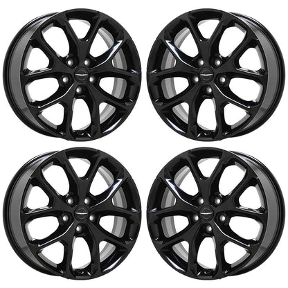 20" Chrysler Pacifica Gloss Black wheels rim Factory OEM set 2030 95054 EXCHANGE