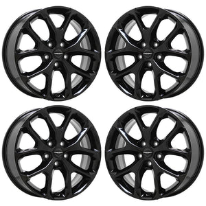 20" Chrysler Pacifica Gloss Black wheels rim Factory OEM set 2030 95054 EXCHANGE