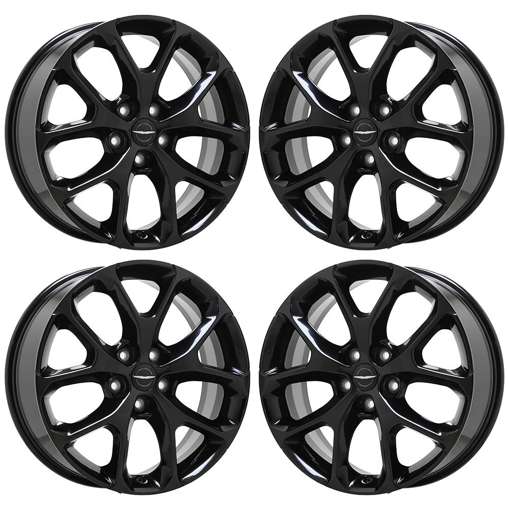 20" Chrysler Pacifica Gloss Black wheels rim Factory OEM set 2030 95054 EXCHANGE