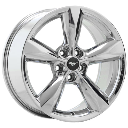 18" Ford Mustang Bright Chrome wheels rims Factory OEM set 10029