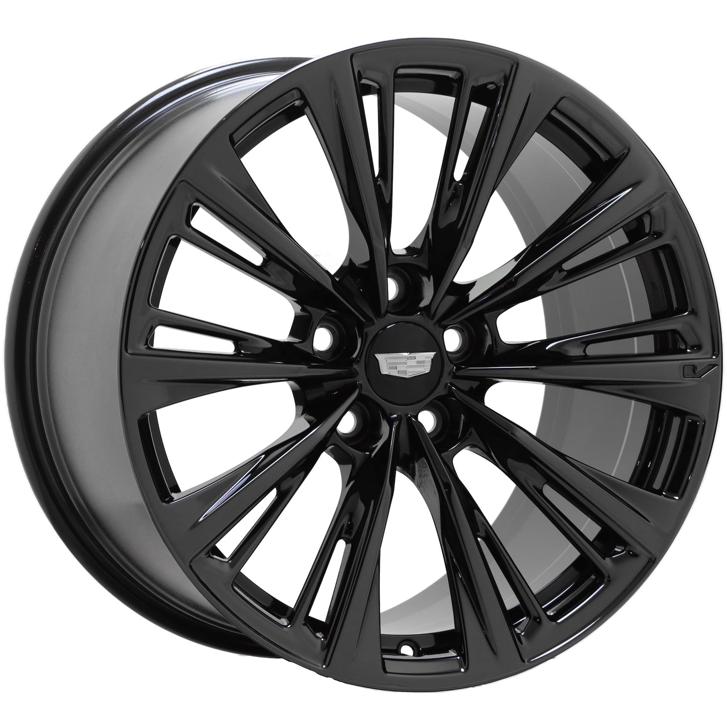 19" Cadillac CT5-V BlackWing Black Chrome Wheels OEM 14072 14074 EXCHANGE