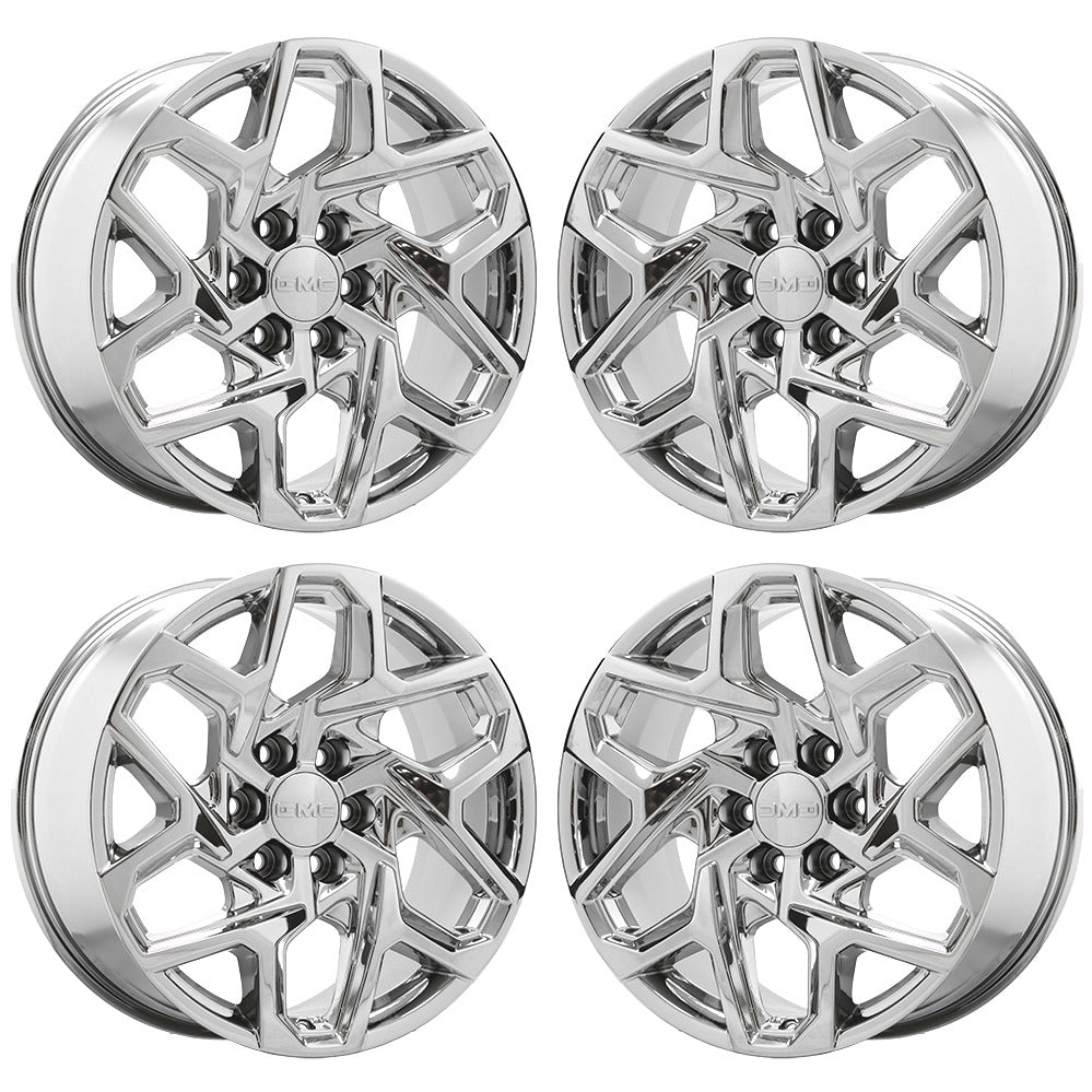20" GMC Sierra 1500 Bright Bright Chrome wheels Factory OEM Set 95369 EXCHANGE