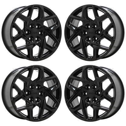 20" GMC Sierra 1500 Gloss Black wheels rims Factory OEM Set 95369 EXCHANGE