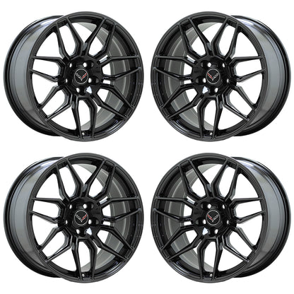 20" 21" Corvette C8 Black Chrome wheels rims Factory 95580 95581 EXCHANGE