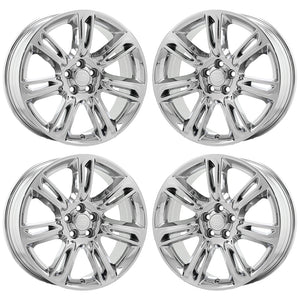 19" Land Rover Range Rover Evoque PVD Chrome wheels rim OEM set 72274