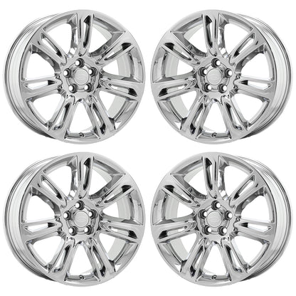 19" Land Rover Range Rover Evoque Bright Chrome wheels rim OEM set 72274