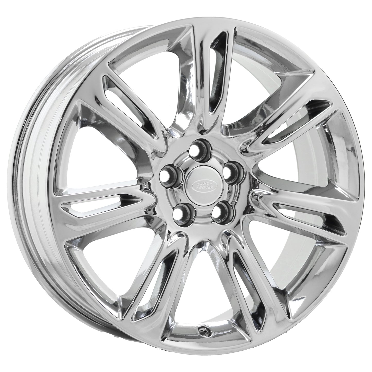 19" Land Rover Range Rover Evoque Bright Chrome wheels rim OEM set 72274