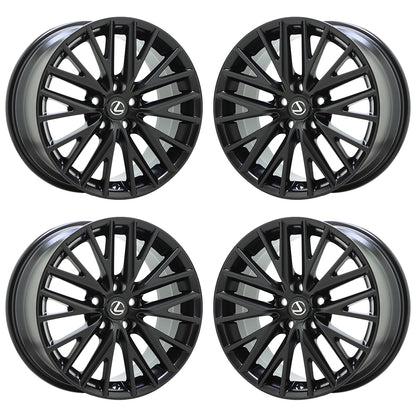 18" Lexus IS200 IS250 IS300 IS350 Turbo Black wheels rims 74288 74289 EXCHANGE