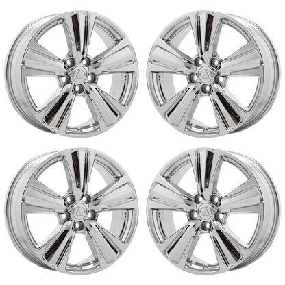 18" Lexus UX200 UX250H Bright Chrome wheels rims Factory OEM set 74386 EXCHANGE