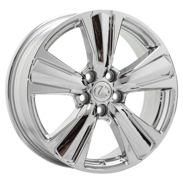 18" Lexus UX200 UX250H Bright Chrome wheels rims Factory OEM set 4 74386