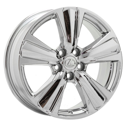 18" Lexus UX200 UX250H Bright Chrome wheels rims Factory OEM set 74386 EXCHANGE