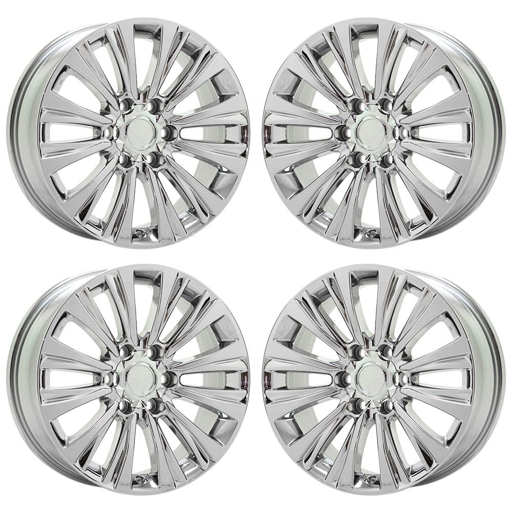 19" Lexus GX460 Bright Chrome wheels rims Factory OEM set 74388 EXCHANGE