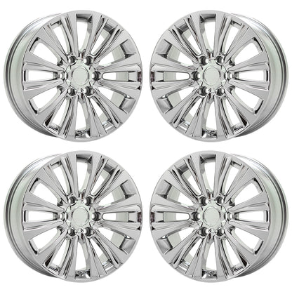 19" Lexus GX460 Bright Chrome wheels rims Factory OEM set 74388 EXCHANGE