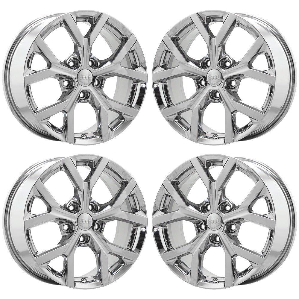18" Jeep Grand Cherokee Bright Chrome wheels rims Factory OEM set 9285 EXCHANGE