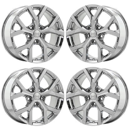 18" Jeep Grand Cherokee Bright Chrome wheels rims Factory OEM set 9285 EXCHANGE