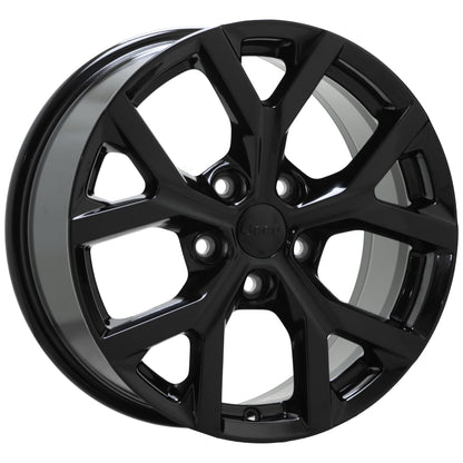 18" Jeep Grand Cherokee Gloss Black wheels rims Factory OEM set 9285 EXCHANGE