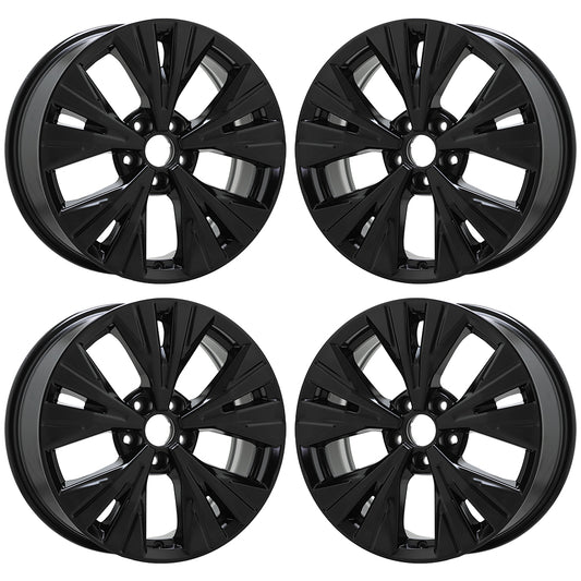 18" Nissan Rogue Gloss Black wheels rims Factory OEM set 62828