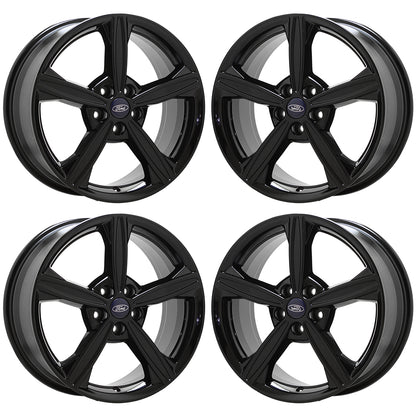 18" Ford Fusion Gloss Black wheels rims Factory OEM set 3985 EXCHANGE