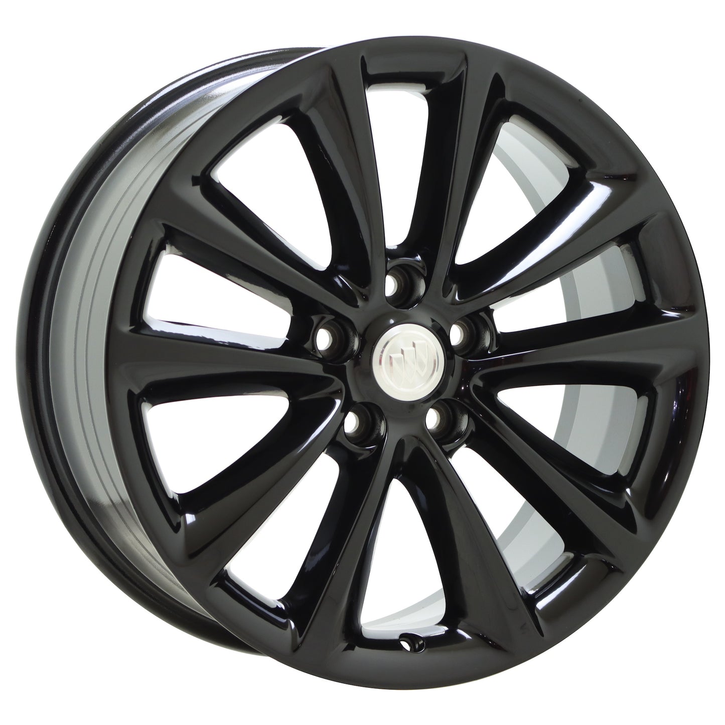 18" Buick Verano Gloss Black wheels rims Factory OEM set 4111