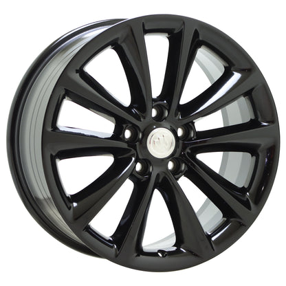 18" Buick Verano Gloss Black wheels rims Factory OEM set 4111