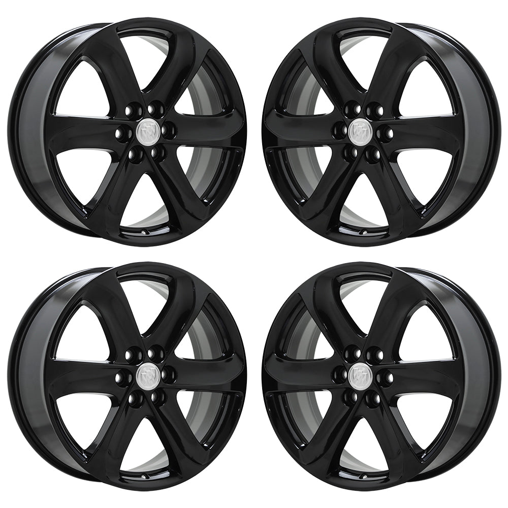 20" Buick Enclave Gloss Black wheels rims Factory OEM set 4154 EXCHANGE