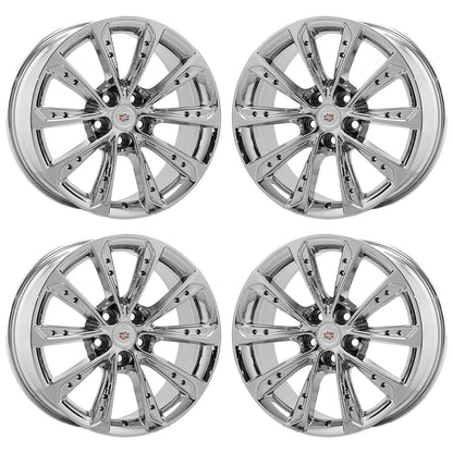19" Cadillac XTS Bright Chrome wheel rim Factory OEM set 4697 EXCHANGE