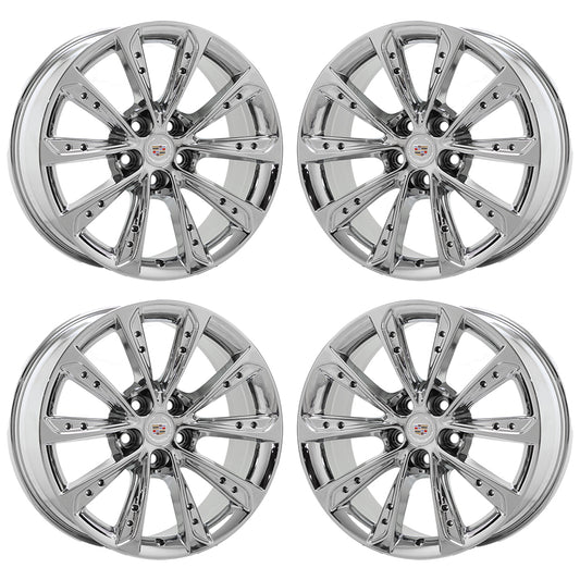 19" Cadillac XTS Bright Chrome wheel rim Factory OEM set 4697 EXCHANGE