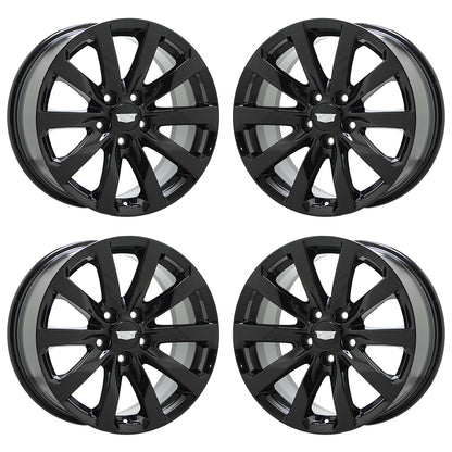 17" Cadillac ATS Sedan Gloss Black wheels rims Factory OEM set 4788