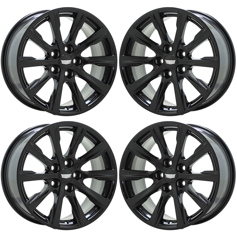 18" Cadillac CT5 Gloss Black wheels rims Factory OEM set 4836 EXCHANGE