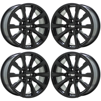 18" Cadillac CT5 Gloss Black wheels rims Factory OEM set 4836 EXCHANGE