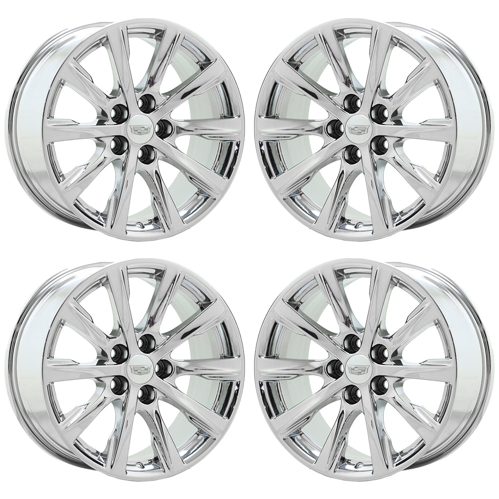 18" Cadillac CT5 Bright Chrome wheels rims Factory OEM set 4836 EXCHANGE