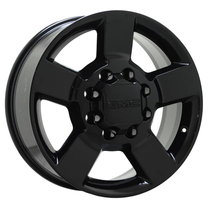 20" GMC Sierra 2500 3500 Gloss Black wheels rims Factory OEM set 5771