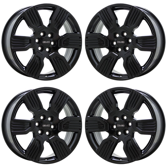 20" GMC Acadia Gloss Black wheels rims Factory GM set 5952 EXCHANGE