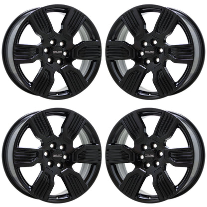 20" GMC Acadia Gloss Black wheels rims Factory GM set 5952 EXCHANGE