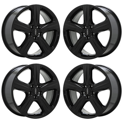 18" Lincoln MKC Gloss Black wheels rims Factory OEM set 10016