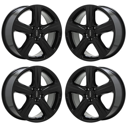 18" Lincoln MKC Gloss Black wheels rims Factory OEM set 10016